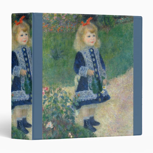 Classeur Girl with a Watering Can by Pierre-Auguste Renoir (Devant/Côté)