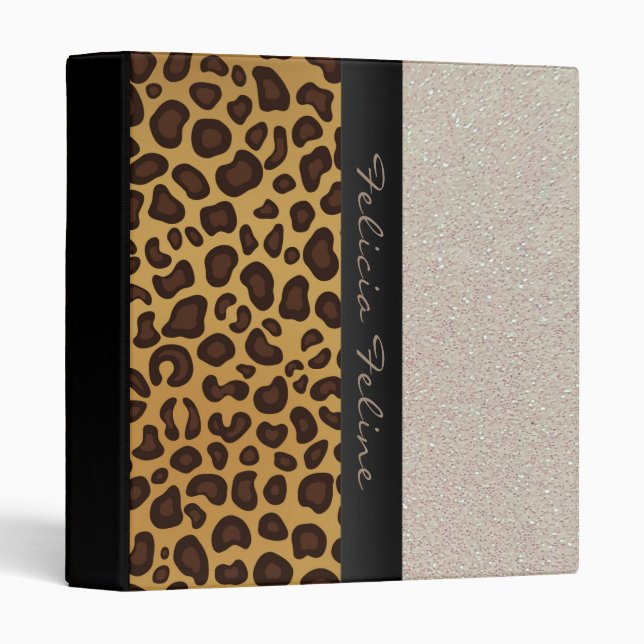 Classeur Girly fascinant personnalisé par parties (Devant/Côté)