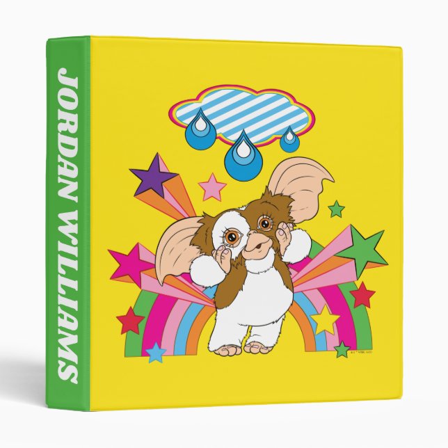 Classeur Gizmo | Dreaming of Raindrops | Ajouter Votre Nom (Devant/Côté)