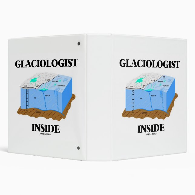 Classeur Glaciologiste à l'intérieur du glacier Science de  (Arrière-plan)