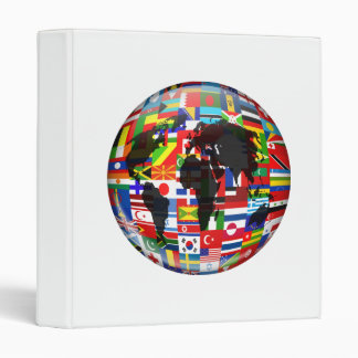 Classeur Globe de drapeau
