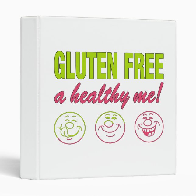 Classeur Gluten Free A Healthy Me! Gluten Allergy Celiac (Devant/Côté)
