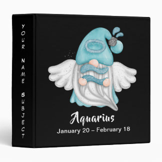 Classeur Gnome Aquarius Astrologie Signal Angel Nom Objet