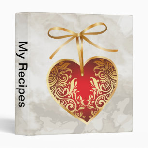 Classeur Gold Filigree Heart