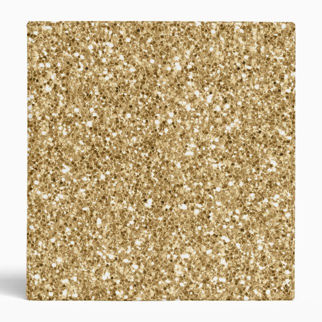 Classeur Gold Glam Glitzy Parties scintillant (Devant)