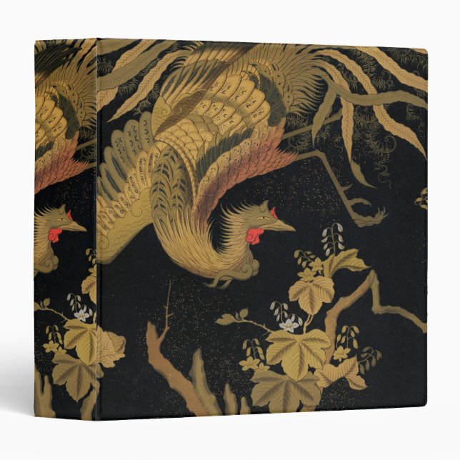 Classeur Golden Bird Classic japonais Antique (Devant/Côté)