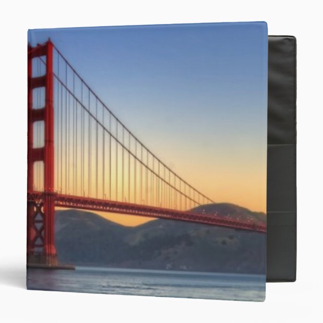 Classeur Golden gate bridge de traînée de San Francisco Bay (Devant/Intérieur)