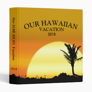 Classeur Golden Hawaii Sunset & Palm Vacances photo
