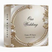 Golden Ornate Frame with Pearls Album Binder