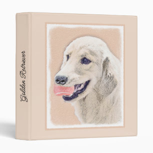Classeur Golden Retriever avec Tennis Ball Peinture Chien A