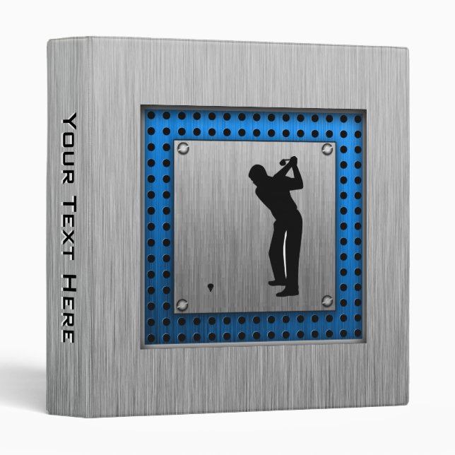 Classeur Golf balayé de regard en métal (Devant/Côté)