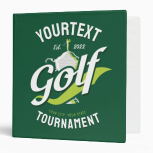 Classeur Golfeur Pro Trophée de Golf Tournoi de Golf