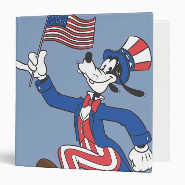 Classeur Goofy | Patriotique (Devant/Intérieur)