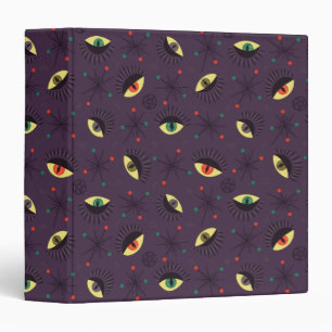 Classeur Goth Eyes Witchy Purple Motif occult