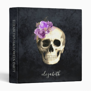 Classeur Gothic Skull Halloween Party Personalized