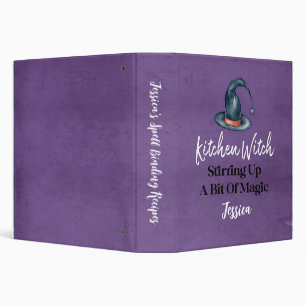 Classeur Gothique Funny Cute Sorcière Halloween Recette