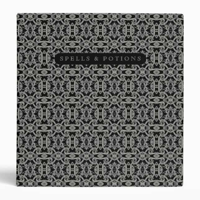 CLASSEUR GOTHIQUE "SPELLS & POTIONS" (Devant)