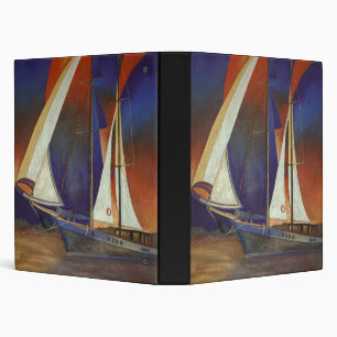 Classeur Goulet Artistique sous voile en orange et violet