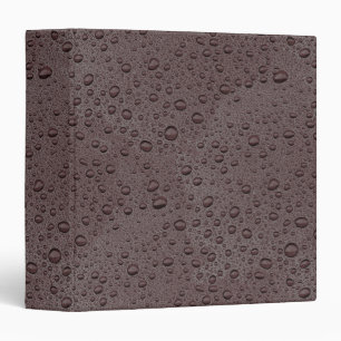 Classeur gouttelettes d'eau marron