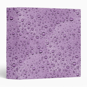 Classeur gouttelettes d'eau violette