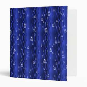 Classeur gouttes de pluie sur le métal bleu