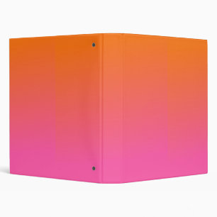 Classeur Gradient orange et rose