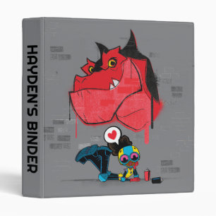 Classeur Graffiti Lune Girl and Devil Dinosaur Peinture