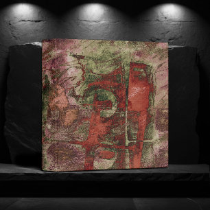 Classeur Graffiti peint Grunge Automne Rouge Vert rouille