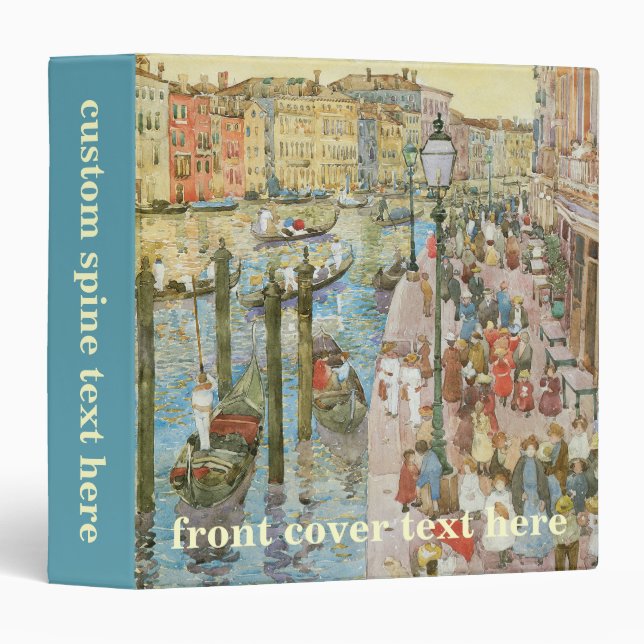 Classeur Grand Canal, Venise par Maurice Prendergast (Devant/Côté)