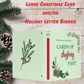 Classeur grand format personnalisé Cartes de Noël