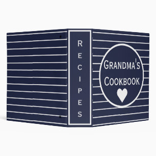 Classeur Grandma's Recipe Cookbook Binder