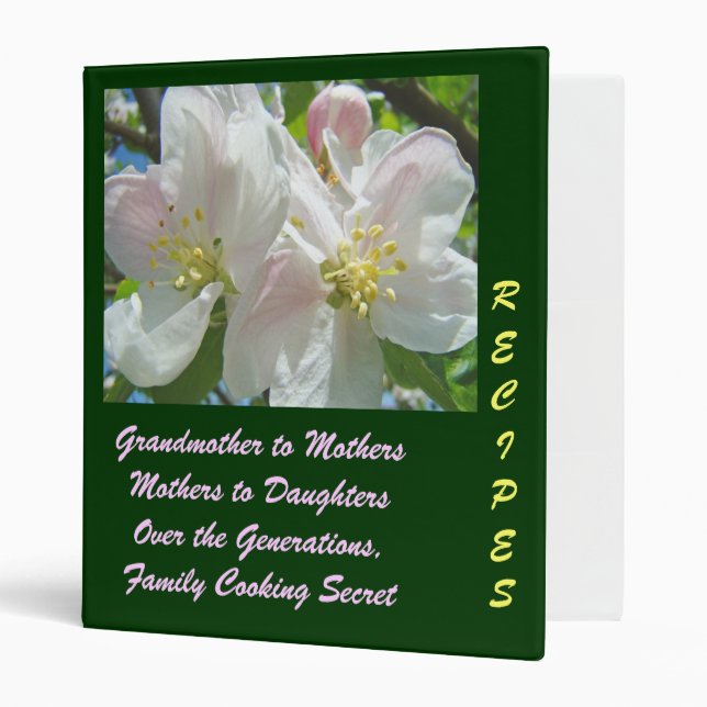 Classeur Grands-mères aux mères à la recette de famille de (Devant/intérieur)
