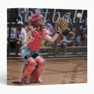 Classeur Graphique de capture de softball,