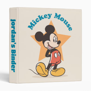 Classeur Graphique du nom de star de Mickey Mouse