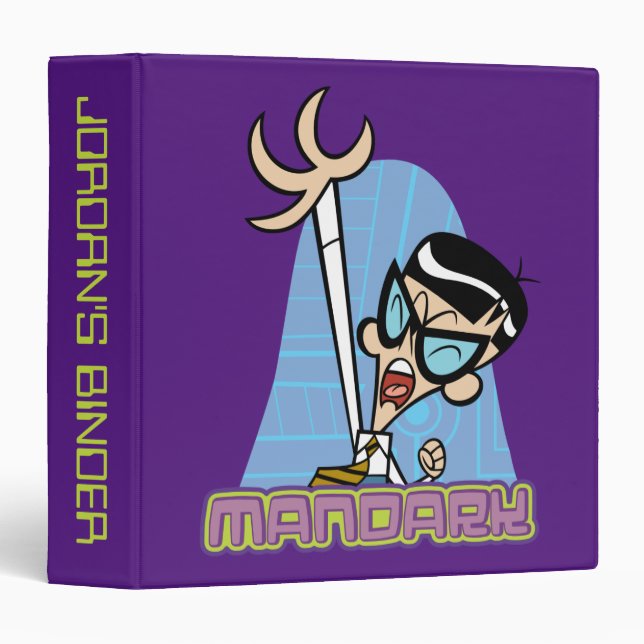 Classeur Graphique Nom de caractère Mandark (Devant/Côté)