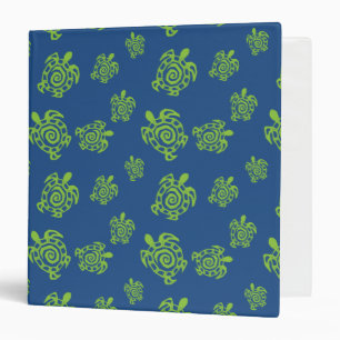 Classeur Graphique vert et bleu de la tortue