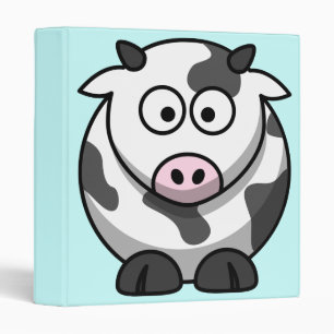 Classeur Graphisme de vache de dessin animé mignon