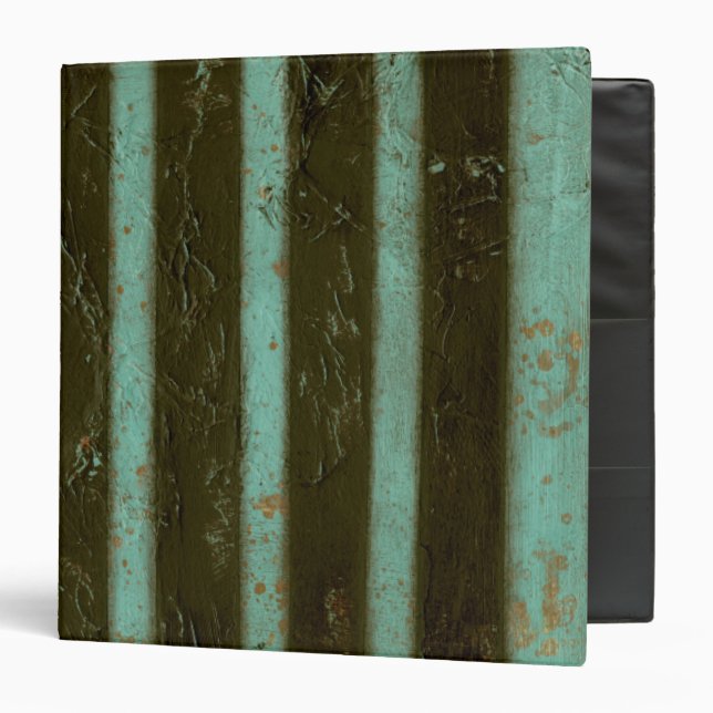 Classeur Grate d'air turquoise contemporaine (Devant/Intérieur)