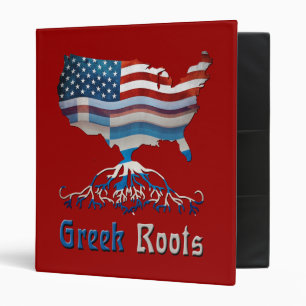 Classeur grec de drapeaux américains