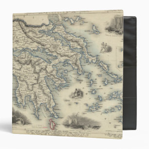 Classeur Grèce avec des cartes de Corfou et de Stampalia
