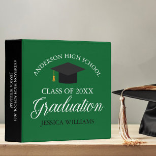 Classeur Green 2024 Graduation Custom Senior Album photo