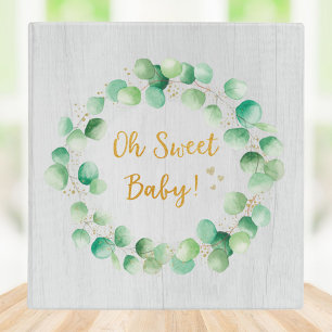 Classeur Green Eucalyptus Wood Citation Baby Photo Album
