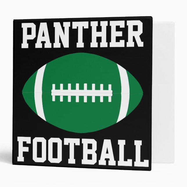 Classeur Green Football Personnalisé Nom de l'équipe Playbo (Devant/intérieur)