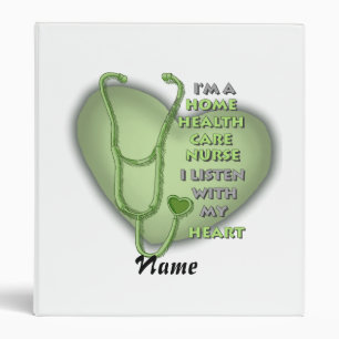 Classeur Green Heart Home Soins de santé Infirmière