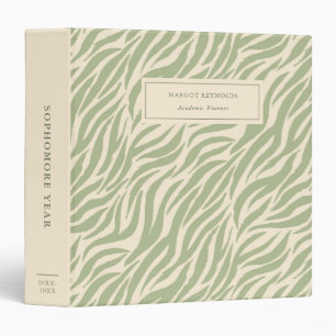 Classeur Green Tiger Stripes College Planificateur académiq