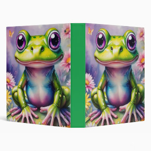 Classeur Grenouille Avec Art numérique Fleur