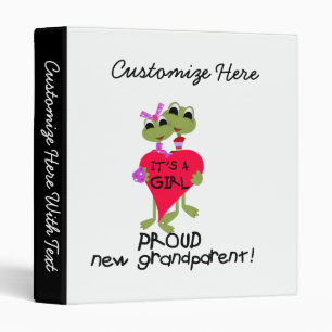 Classeur Grenouille Fière grand-parent des cadeaux de fille