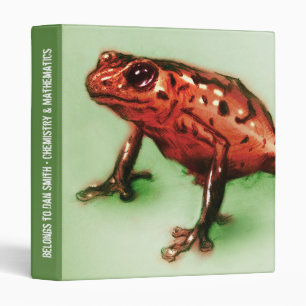 Classeur Grenouille rouge, Esquisse d'animal sauvage en ver