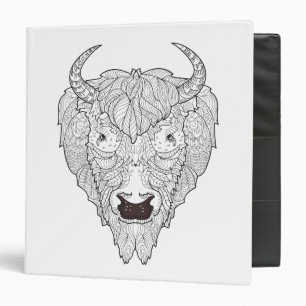 Classeur Griffonnage de tête de bison