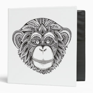 Classeur Griffonnage d'Illustartion de singe